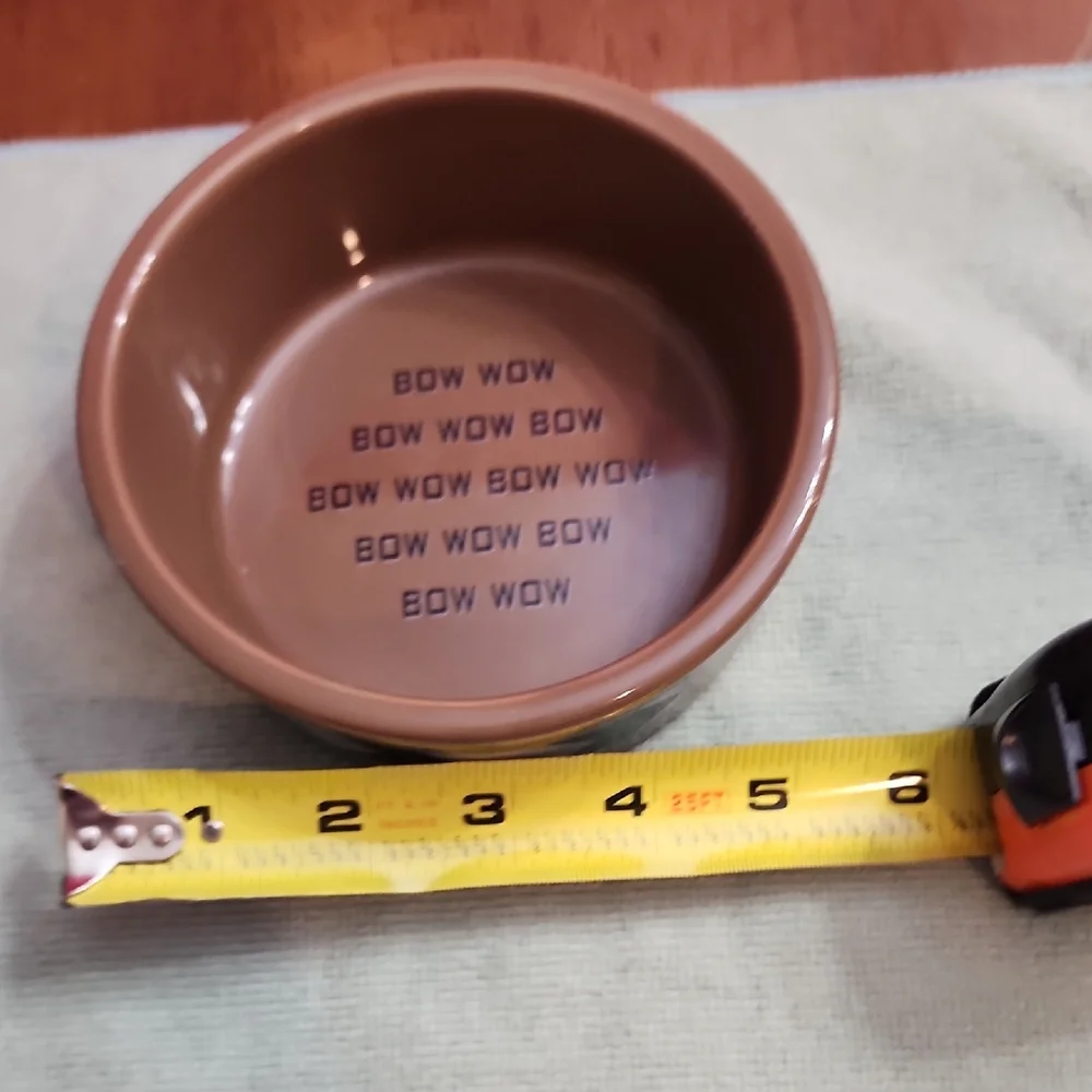 Brown and Black Dog Bowls Set
